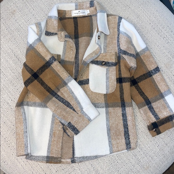 Plaid Button-Up Jacket - Picture 1 of 2
